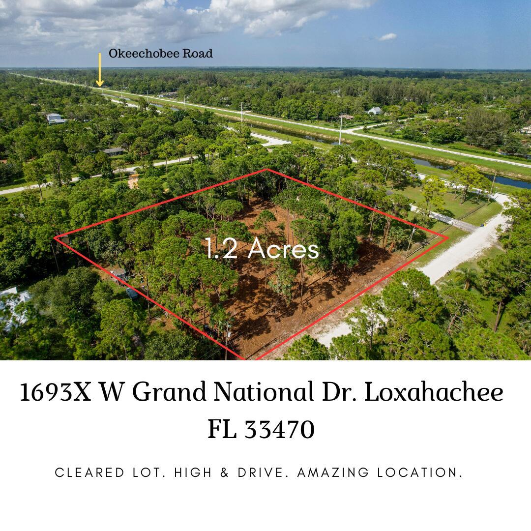Introducing an unparalleled gem: a cleared, high and dry 1.2 acre lot perfectly nestled north of Southern Blvd and south of Okeechobee, offering a flawless canvas for your dream home, free from HOA restrictions. Surrounded by exquisite homes, and conveniently near the prestigious Wellington show grounds, a short 7-mile jaunt to Wellington Mall, and privileged access to good schools. This is your golden moment to create an oasis in a prime location!The property's natural country beauty is accentuated by a few strategically placed trees, allowing you to craft a landscape that complements your custom home. Electrical infrastructure is already prepared at the property line, streamlining your building process. Don't miss this extraordinary opportunity!