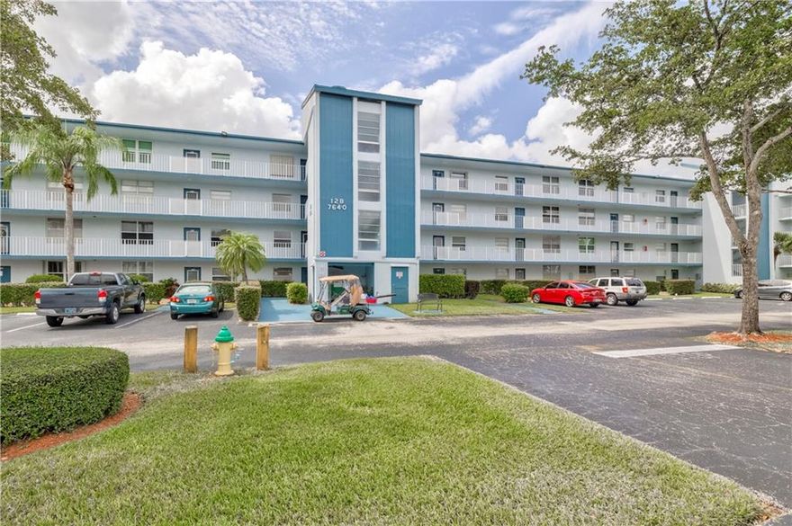 Wonderful Palm Springs over 55 community. Corner unit on the ground floor, over looking Oriole Golf Course. 2 bedroom, 2 bath, great location. Washer/dryer in the unit. Amazing amenities: Clubhouse, Fitness center, Storage, Shuffleboard, Pool, Tennis, Library, Kitchen facility. And the association fee includes cable tv, water, trash, pest control, landscaping, sewer, reserves. Requires 20% down, 650 credit score, one person over 55, $32k income, 3 months association fee upfront.