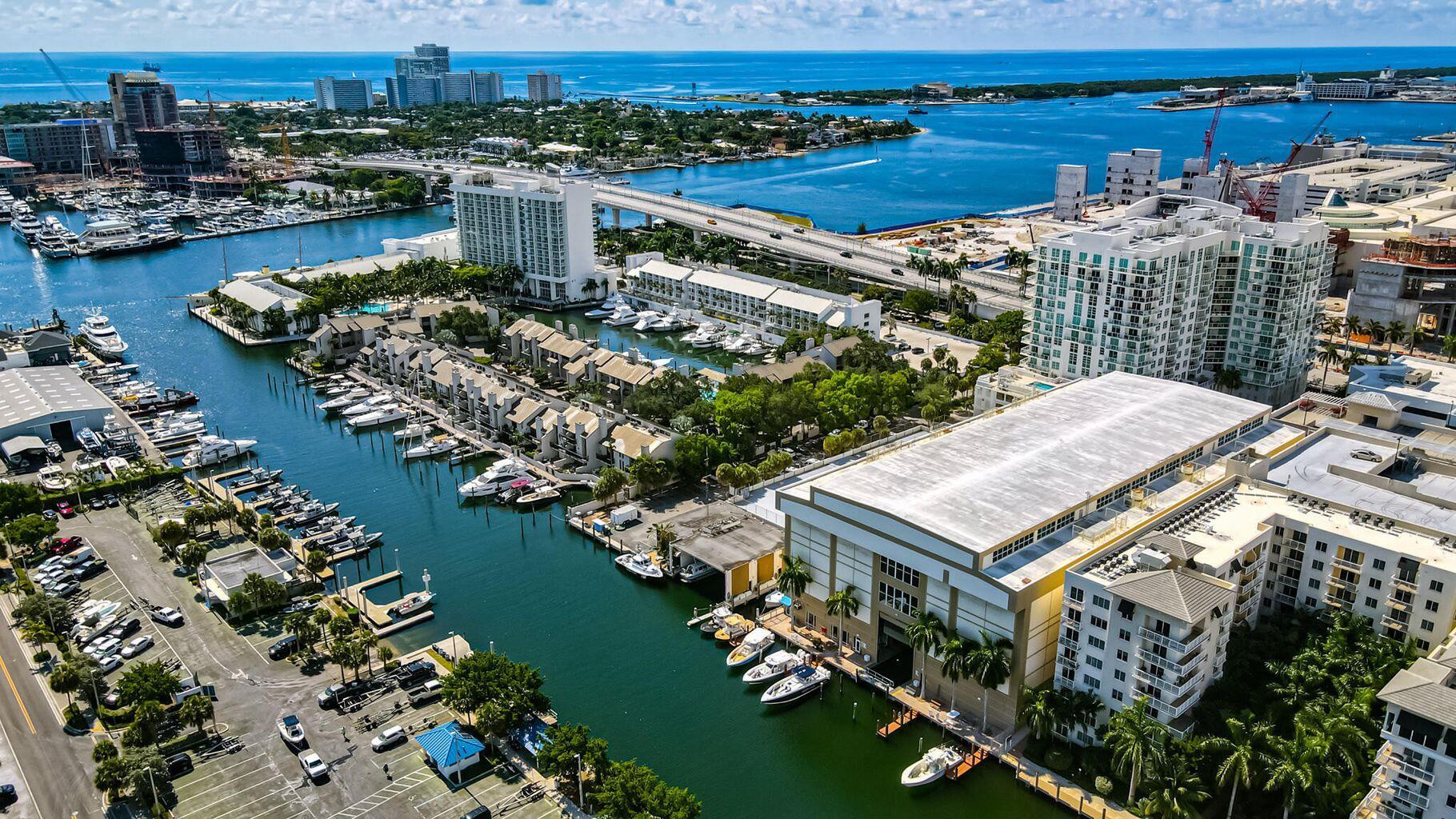 The Port Marina is 5 minutes to the ocean, the closest Marina / Dry-Stack storage to Port Everglades. Top level slip accommodates max 42' boat, 32,000 lb lift capacity. State of the art boat launch with Bridge Crane lifting system, fresh water wash down system prior to racking includes brushing scum line. Inside lounge area, with showers and outside picnic tables. Storage lockers available. Convenience Rack can be scheduled to detail your boat or bring in a subcontractor.