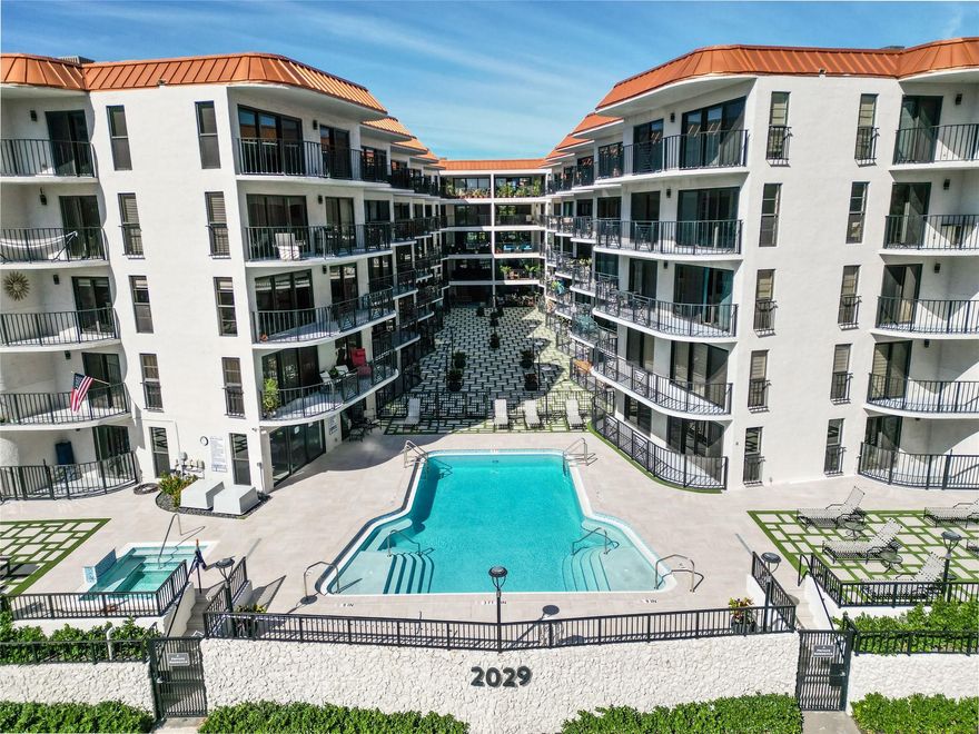 New to market, just blocks from the beach! This hip, extremely well-maintained residence offers 2 bedrooms and 2 bathrooms with stylish updates throughout, including cool wall accents and designer wallpaper. Enjoy the convenience of a washer and dryer in the unit, plus well-kept amenities featuring a new pool and jacuzzi that perfectly complement the coastal lifestyle, along with a security camera system, underground parking with plenty of guest parking, and bike storage.