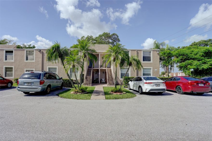 ALL AGES, BRIGHT, CLEAN & SPACIOUS 2/2 CONDO ON THE 2ND FLOOR WITH A GREAT  FLOOR PLAN, MOVE-IN CONDITION. PRIVATE ENTRANCE, TILE THROUGHOUT, EAT-IN KITCHEN ROOM, BRAND NEW WASHER AND DRYER INSIDE THE UNIT, SPLIT BEDROOMS WITH PLENTY OF STORAGE, PRIVATE EXTRA ROOM IN LIVING AREA WITH A/C  WHICH CAN BE USED AS DEN/OFFICE. 2023 BRAND NEW ROOF.  PROPERTY LOCATED CLOSE TO MAIN ROADS, SUPERMARKETS, RESTAURANTS, CHURCHS, AND MUCH MORE!  EASY TO SHOW. PEACEFUL AND QUIET COMMUNITY JUST  A FEW STEPS FROM MARGATE GOLF COURSE. HOA OFFERS A CLUB HOUSE AND COMMUNITY POOL. SELLER VERY MOTIVATED.