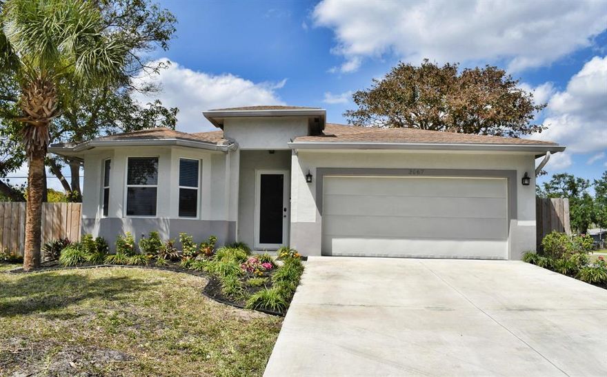 Look at this Newer Construction Home in the beautiful Chula Vista neighborhood of Fort Lauderdale!Stunning 4 Bedroom/2 Full Bathroom, 2 Car Garage, and fenced in Backyard, in a great area with top rated school district! Custom built Chef's kitchen with top of the line appliances, granite counter-tops, gourmet peninsula island, expansive stool seating area, natural slate stone back-splash, and 100% wood cabinets with soft close drawers. This home boasts a lot of natural light and with all the neutral colors; it's a beautiful canvas for the perfect family to make their own. Energy efficient home with full insulation & hurricane impact glass doors and windows, LED lighting throughout and custom NEST/Security system. Only 3.2 miles from Downtown and between 2 to 3 miles to I-95, 595 & Turnpike