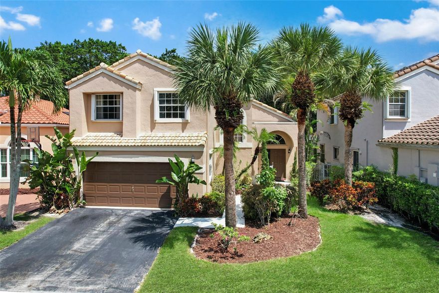 Welcome home to this light and bright 4BR/2.5BA pool home with a 2-car garage in the 24/7 guard-gated community of Whittier Oaks. Backing to a private preserve for added tranquility, this home is also within walking distance to Terramar Park. Beautifully updated kitchen features rich wood cabinetry, quartz countertops, and plenty of space for entertaining. One bathroom has just been completely renovated. Abundance of windows and glass doors fill the home with natural light and create seamless indoor/outdoor living. Enjoy the open pool area and relaxing backyard setting, perfect for entertaining or quiet evenings at home.  Terramar Park features tennis, pickleball, basketball courts, ball fields, playground and more.