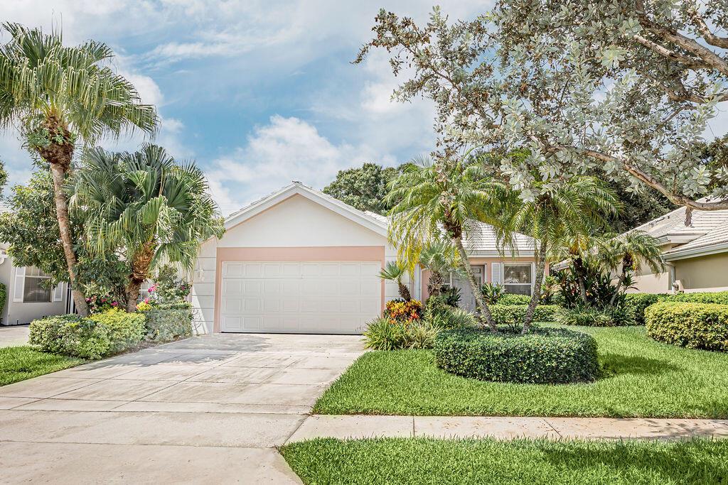 Welcome Home to this Light & bright 3BR/2BA single-family home in the desirable gated community of Garden Oaks, Palm Beach Gardens. Features include an open floor plan, new floors, 2-car garage, central vacuum, and a master suite with a spacious walk-in closet. Enjoy a private backyard ideal for entertaining; billiards/pool table may be included. Community amenities include 24-hr guarded gate, pool, tennis courts & tree-lined streets. Prime location near dining, shopping, beaches & golf. HOA requires 24-month lease & 15-day application.