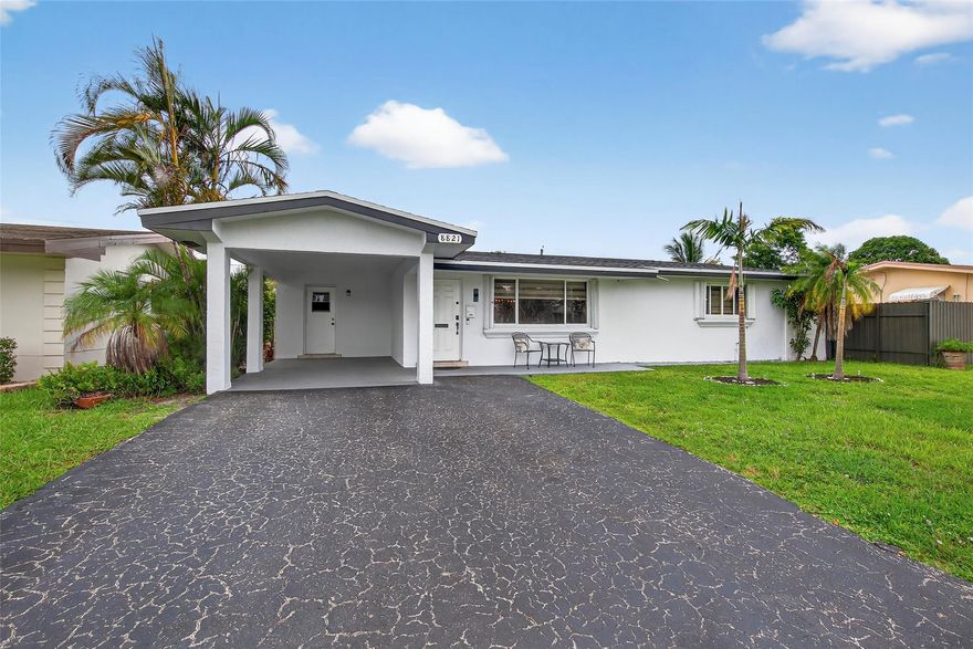 Welcome to this charming 3-bedroom, 2-bath home featuring a new shingle roof, hurricane shutters, a modern kitchen with updated finishes and plenty of storage, and stylish, updated bathroom. The bright living area is filled with natural light, creating a warm and welcoming space. Enjoy a private carport with separate entrance, a spacious patio for relaxing or entertaining, and a backyard storage shed. With no HOA and a location close to schools, parks, shopping, dining, and major highways, this home offers comfort, convenience, all in one place