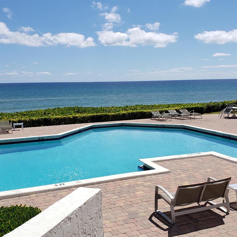 The perfect spot to spend the winter months. Exceptional location. Enjoy spending the season in this spacious two story townhome on the ocean with spectacular sweeping ocean views in Highland Beach, Florida. Conveniently located between Delray Beach and Boca Raton. Spacious living area on the first floor, gourmet kitchen, 1/2 bath and laundry room. Bedrooms are upstairs with ocean views from both bedrooms. The master bedroom has a sitting area and balcony overlooking the ocean.