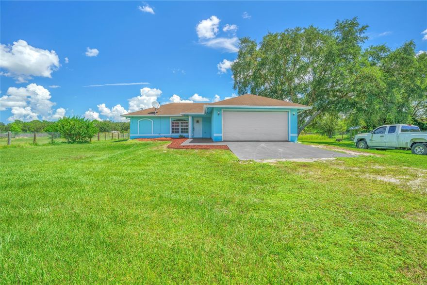 Welcome to your charming 3-bedroom, 2-bathroom home nestled in Clewiston on a massive 1.25-acre lot. This property offers the perfect blend of comfort, serenity, and room to roam. Brand new water system has been installed! Kitchen features stainless steel appliances! The backyard is an oasis of tranquility, featuring a large patio for outdoor gatherings, space to add a fire pit for cozy evenings, room to build the pool of your dreams, and plenty of space for gardening or recreational activities. The home features a privacy fence that surrounds the entire property line. Don't miss the opportunity to make this property your own and enjoy the beauty of nature right at your doorstep.
