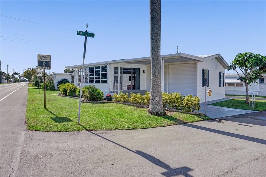 ABSOLUTELY GORGEOUS MANUFACTURED HOME WHERE YOU OWN THE LAND! THIS HOUSE FEATURED 3 BEDROOM 2 FULL BATHROOM.  CERAMIC AND WOOD FLOOR. THE HOUSE CAN BE SOLD ALL FURNISHED. LARGE ENCLOSED PATIO.  2 PARKING. REALLY NICE LAYOUT. EASY TO SHOW.