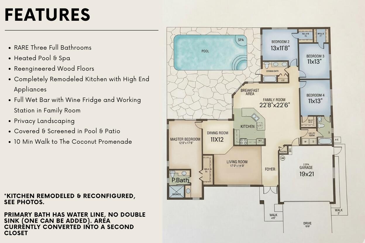 4885 NW 50th Street, Coconut Creek, FL, 33073/$725,000 2 4885 NW 50th Street