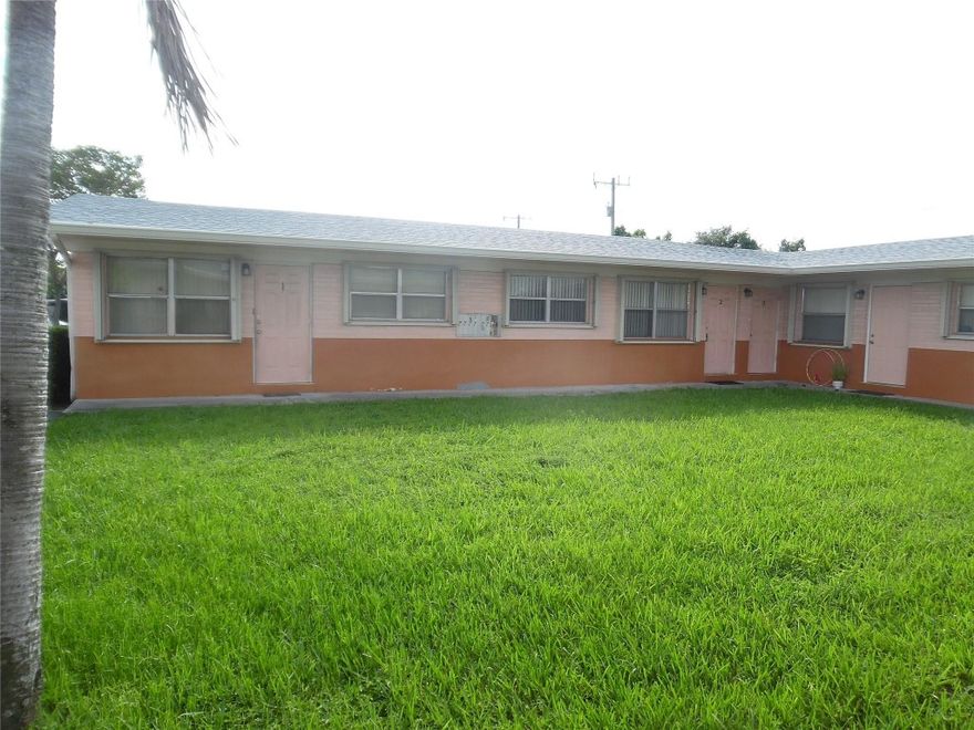 Beautiful, updated 1/1 available immediately. New kitchen cabinets with sparkling quartz counter top with subway tile backsplash. New floors and baseboards throughout. All windows have vertical blinds and decorator curtain rods. New mini split system cools the entire apartment along with paddle fans. All windows have accordion hurricane shutters. Must have good credit, verifiable income and good background. Rent includes water, sewer and normal household garbage & lawn care. Send ctl with application, Florida ID, last 2 bank statements, paystubs, credit & background reports. Please note parking for 1 car per unit, please. Only first month's rent and one month's security deposit required for move in.