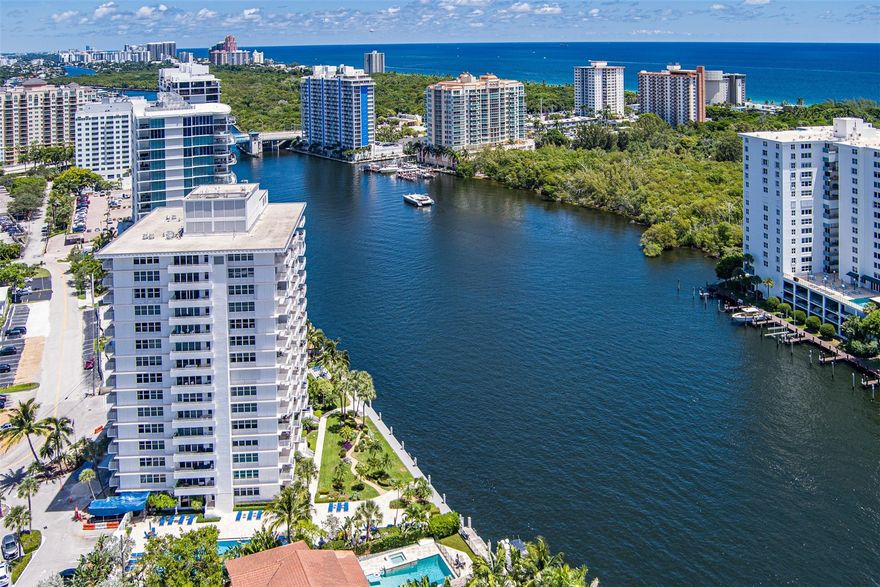 Spacious 1BR/1.5BA condo on the Intracoastal Waterway, located in one of Fort Lauderdale’s premier locations and just a short walk to the beach! This bright and inviting residence features a generous floor plan, great water views, and a private balcony overlooking the passing boats-a daily reminder of true coastal living. The unit features an open living/dining area, a spacious primary suite with an en-suite bathroom and walk-in closet, as well as excellent storage throughout. Enjoy the comfort of a boutique building, providing peace of mind for both full-time and seasonal residents. A wonderful opportunity to own in a highly sought-after building and experience the relaxed, carefree charm of Fort Lauderdale waterfront living.