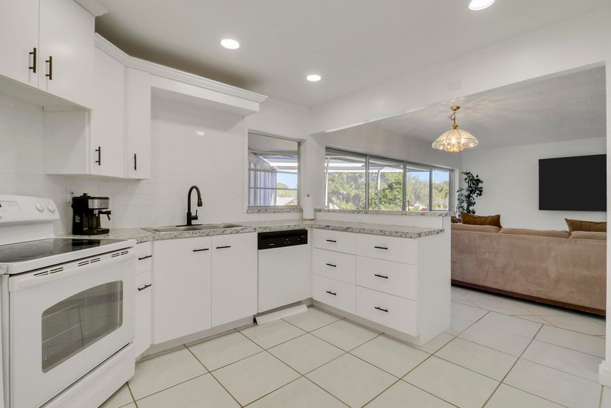 Welcome home to this beautifully updated 2-bedroom, 2-bath, 55+ condo - located on the second floor, in the desirable Greenway Village community. Enjoy peace of mind with the roof updated in 2023, along with a newer water heater. This light and bright unit features tile flooring throughout the main living areas, a spacious white kitchen with white appliances, and neutral carpet in both bedrooms, for added comfort.

The bathrooms have been refreshed with new cabinetry, and the condo offers two separate entrances for added convenience. Step out onto the screened balcony--perfect for relaxing and enjoying the Florida breeze.

Greenway Village offers fantastic amenities, including a pool, its own dog park, and is conveniently located directly across the street from Commons Park. Cable, Wi-Fi, water, and building insurance are included, adding even more value. The community is close to many shops, restaurants and just a 20 minute drive to the beach.

Don't miss this opportunity, schedule your showing today!