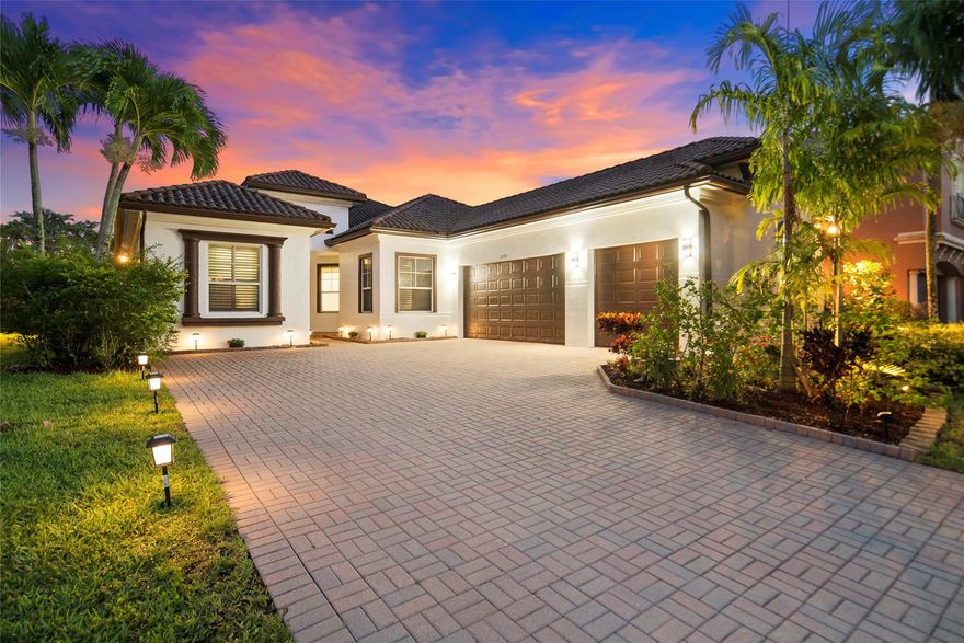 Discover the Heron Bay Gem! 5 Beds + 3 Baths + 3 Car Garage + Pool, all under $1M! Embrace Breathtaking Water Views. Perfect Split Floor plan for the Whole Family. Spacious Primary Bedroom, Pool View, 2 Lg Walk-In Closets. Primary Bath w/ Dual Vanities, Separate Tub/Shower. Ashton Model, Formal Dining, Living & Family Room. New Luxury Vinyl Floors in 4 Bedrooms and tile in the 5th bedroom. Double Door Entryway With Crown Molding Throughout the entire home.  Plantation Shutters in Front Bedroom. Galley Kitchen, Large Wood Cabinets, Granite Counters, Pantry & Breakfast Bar. Private Screened Patio & Pool, Under Cover Outdoor Dining for Year-round Enjoyment. Walking distance to Gorgeous Resort Style Clubhouse & Top A-Rated schools! Lots of Natural Light throughout the house.