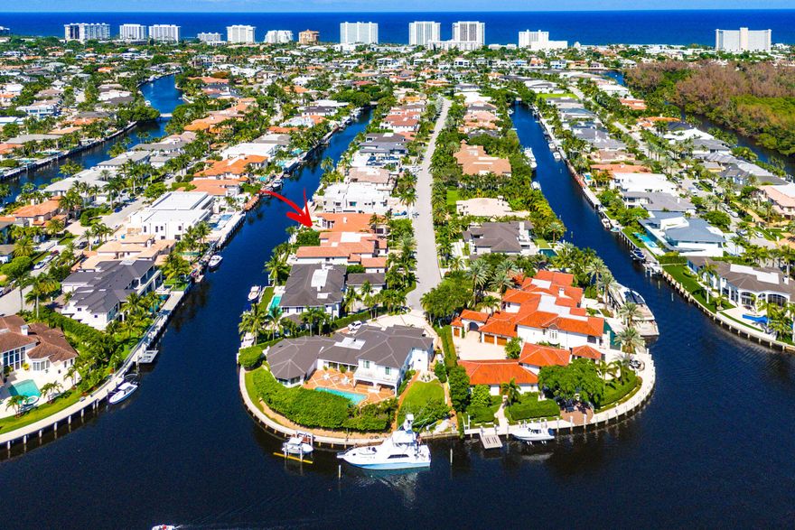 Discover the perfect opportunity to renovate or build your dream home in one of Boca Raton's most prestigious communities—Royal Palm Yacht & Country Club. This single-story waterfront residence offers 104 feet of prime frontage on the Butterfly Palm Waterway, providing direct Intracoastal and ocean access, ideal for boating enthusiasts.

Spanning 4,412 square feet of living space, the home features a split-bedroom floor plan with 4 bedrooms plus an office, 4 full bathrooms, and 1 half bath. Interior highlights include volume ceilings, spacious living areas, and a 3-car garage.

Set on a desirable lot with water views, this property presents exceptional potential for customization or new construction.

Property being sold as-is. No impact glass.