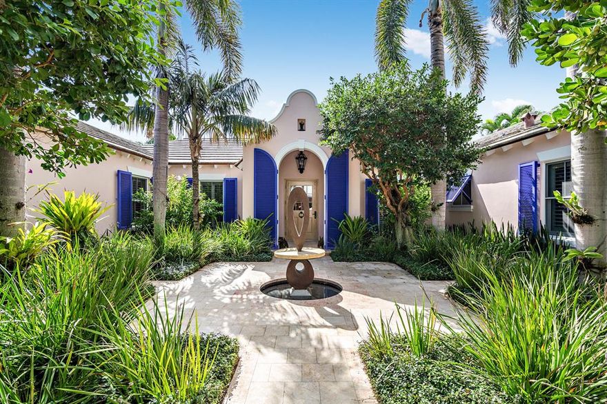 Beautifully renovated Bermuda style estate. Walk into paradise. This light filled 4-bedroom and 4-bathroom home situated in the near north end is ideal for entertaining. With its open floor plan, high tray ceilings and sliding glass doors one is led to lush gardens and a large pool area. This property is a tropical oasis. Included is deeded beach access and bicycle trail that is only moments away. This South facing home has an eat-in kitchen with lots of cabinet space and top of the line appliances. You and your guests will also dine in elegance in the large formal dining room or outside casually by the pool.The house also has a surprise feature of phantom screens throughout including the front door so one has fresh cross-ventilation at anytime.