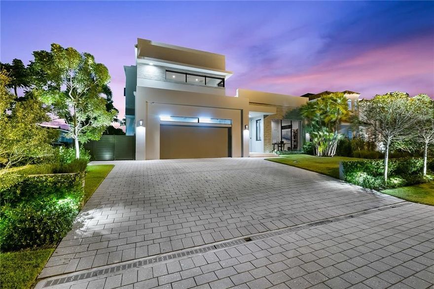 Welcome to Lauderdale Harbors a beautifully secluded three island community with just under 200 waterfront homes on the Stranahan River! Step into this custom built 4 bed 4 bath home and you'll notice the 10-14' ceilings and elegant porcelain tile resembling the oceans floor! Beyond the airy open floor plan you'll find the kitchen walls lined with custom Astra Italian Cabinetry accented by Miele appliances and covered in a custom porcelain countertop. This unique smart home features a wired security system, built-in Sonos sound system, automated window shades, custom gas fireplace with wireless controls, gas heated saltwater pool & spa among many other features! Stepping outside onto the 70' of elevated solid concrete dock space you'll find a custom 16,000lb. boat lift & 30' floating dock. Please visit 1707FortLauderdale.com for additional photos, video and detailed information regarding this home.