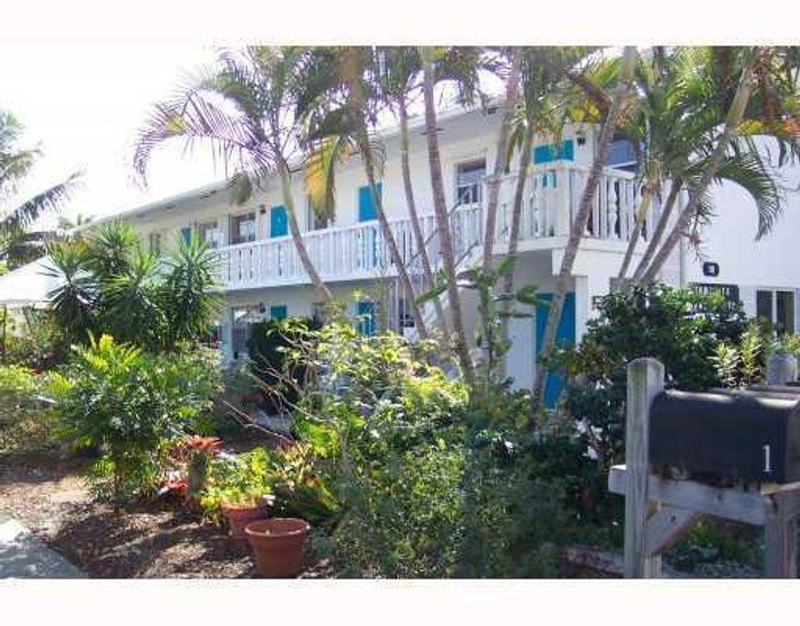 Can't ask for a better location in a super friendly, quiet, boutique apartment building in the heart of Historic downtown Lake Worth Beach! With only 8 units in the building, off street parking, outdoor patio and Barbq area, this can easily be home sweet home that is pet friendly. Walk to downtown pubs for dinner, walk across the bridge to our gorgeous sandy beaches, iconic Benny's on the Beach, the famed Board Walk and so much more! This SECOND FLOOR walk up condo has been freshly painted, tile throughout, has newer appliances, brand new AC units ready for your personal touches. It will be available for October 1, and can be seen any time with adequate notice. There are only 2 persons permitted, pets on a case by case basis. ALL ages building quick move in!