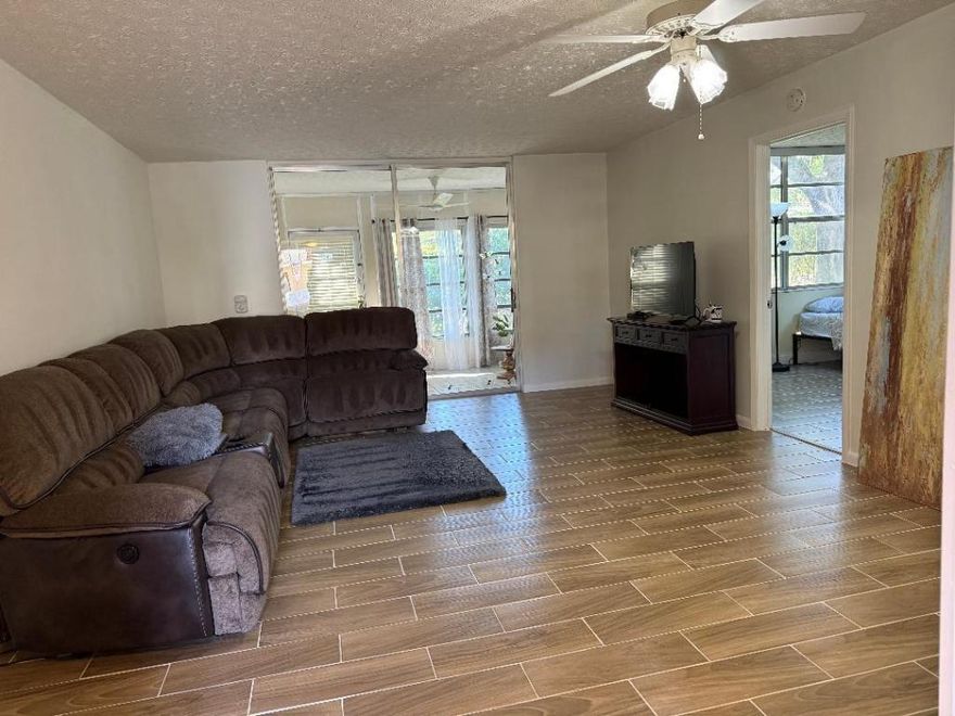 PRIVATE COURTYARD ENTRANCE, FIRST FLOOR, WASHER/DRYER INSIDE CONDO, TILE FLOORS, STAINLESS APPLIANCES, WATER/CABLE TV AND WIFI VIA BLUE STREAM INCLUDED, 2 BEDROOM 2 BATH SPLIT FLOOR PLAN BETTER PRIVACY. EAT IN KITCHEN, 1 PARKING SPOT IN-FRONT OF UNIT, CLUBHOUSE FEATURES 7200 SQ FT, BINGO, 2 POOLS (1 heated), STAGE, FITNESS ROOM. WALK TO VILLAGES OF ORIOLE SHOPPING PLAZA MANY STORES. NEAR TURNPIKE AND I95.