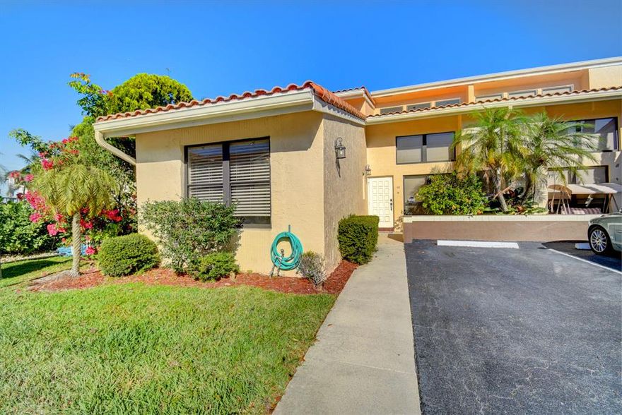 Beautifully remodeled East Boca Raton townhome. Corner unit overlooking the pool. Low HOA! Located minutes from the beach, Mizner Park, FAU, Town Center Mall and restaurants. 3 large bedrooms, 3 full bathrooms and a private fenced in yard. Walk in closets. Open and bright layout. Newly remodeled kitchen with quartz counter-tops, stainless appliances. quiet close cabinets and drawers, Laundry area in unit with newer LG washer and dryer. Monthly fees include Monthly landscaping, irrigation and management fee. Bring All Offers! *All sizes, taxes, descriptions and HOA fees are approximate and not guaranteed to be accurate. *