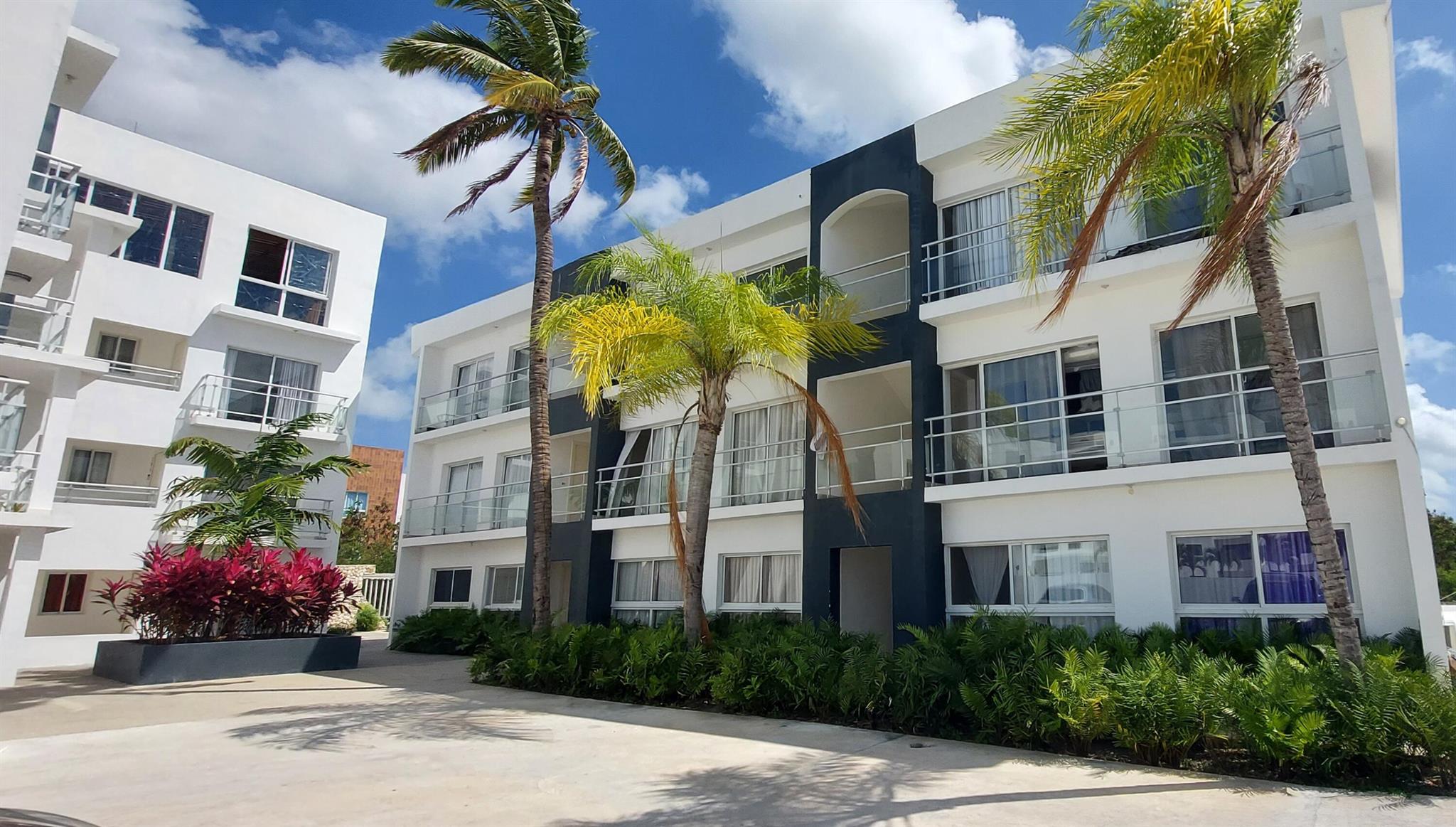 Enjoy a peaceful time in this beautiful new construction 3 bedroom / 3 bathrooms corner unit penthouse with a private picuzzy on a large terrace. The property comes fully furnished and is move in ready or perfect for an Airbnb. It is located in Pueblo Bavaro, 12 minutes from the beach and 15 minutes from Punta Cana airport (PUJ).There are restaurants and supermarket close by.