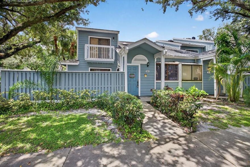 Lovely corner unit two bedroom two bath townhouse with loft that can be converted to 3rd bedroom This townhouse community has very low maintenance fees, has pool and tennis. This unit has been updated with wood cabinets and door. Spacious master bath , walk in closet