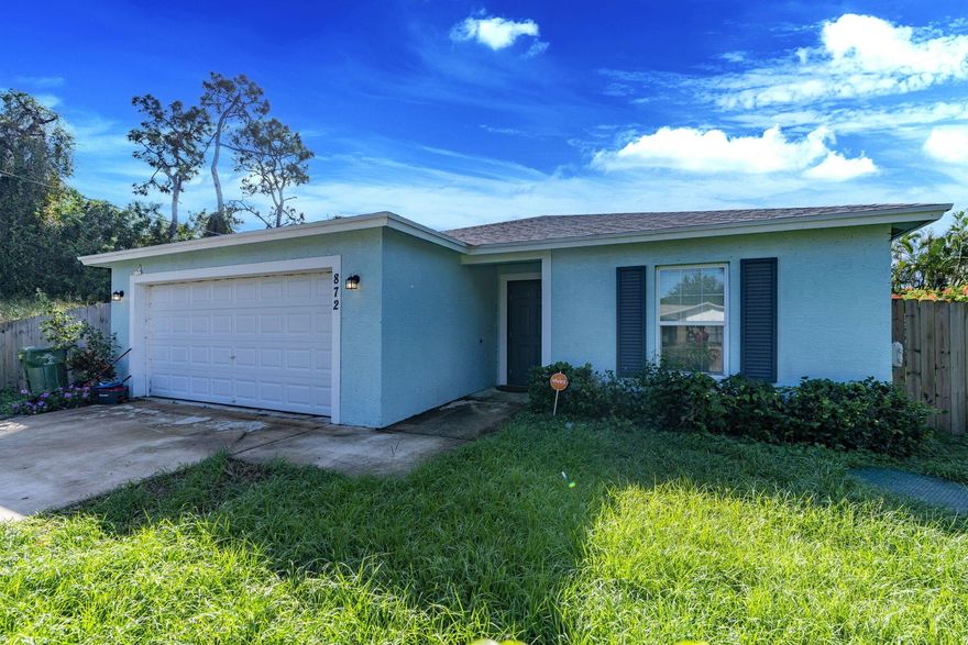 THE POSTED PRICE SERVES AS THE STARTING POINT FOR OFFERS. AGENTS - PLEASE VIEW BROKER REMARKS IN THE MLS. Discover this pristine, recently built 4-bedroom, 2-bath home (approx. 1,821 sq ft) in the sought-after Section 3 neighborhood of Port Saint Lucie. Built in 2022, this single-story CBS constructed home sits on a generous ~10,000 sq ft lot, offering space, privacy, and peace of mind. Inside you'll find a bright open layout with tile flooring throughout the main areas, an upgraded kitchen with stainless steel appliances and premium cabinetry, and a master suite with dual sinks and separate shower.Offers may be entered ONLINE through Thursday, November 13, 2025 at 1:00 pm.AT SELLER'S DISCRETION, AN OFFER MAY BE ACCEPTED AT ANY TIME.