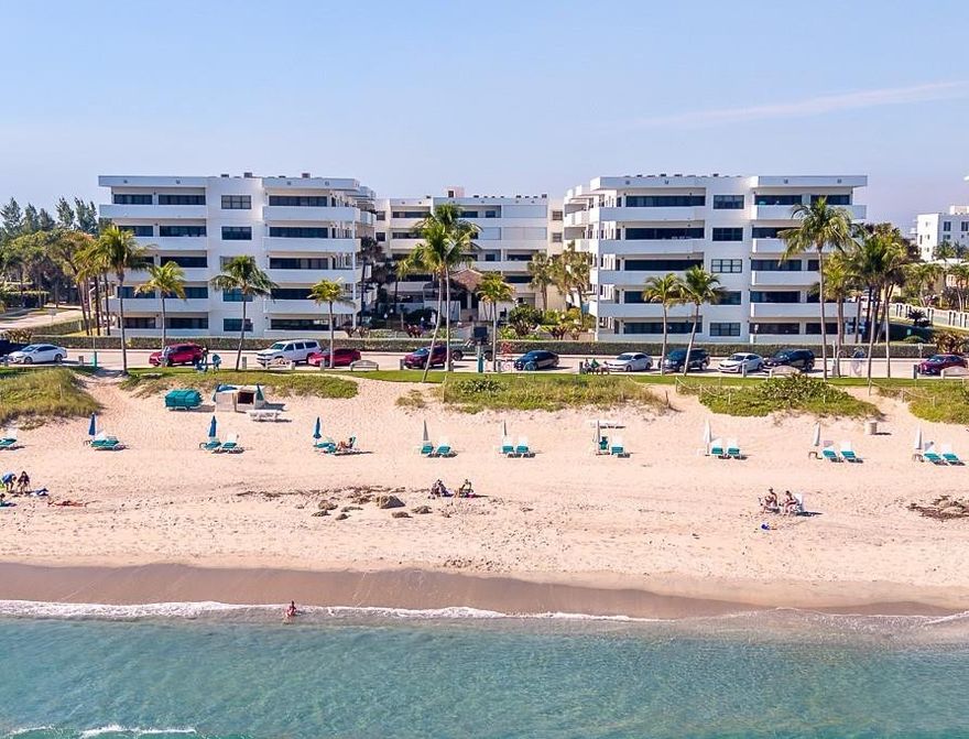 MOST DESIRABLE TOP FLOOR OCEANFRONT & COURTYARD RESIDENCE BOASTS LIGHT & BRIGHT DECOR W/COUNTLESS UPDATES. CENTRALLY LOCATED OPEN KITCHEN FEATURES MARBLE COUNTERS, ALL WHITE CABINETRY, WHITE KITCHEN APPLIANCES, & OVERSIZED PANTRY. OTHER UPGRADES INCLUDE LG CERAMIC NEUTRAL TILE THROUGHOUT & FABULOUS REDESIGNED PRIMARY BATHROOM W/FRAMELESS OVERSIZED GLASS SHOWER & ALL WHITE SUBWAY TILE. SPACIOUS MASTER SUITE OFFERS VERY GENEROUS SPACE, GORGEOUS ETCHED GLASS ENTRY DOOR & UPGRADED CLOSETS. BALCONY PROVIDES TOTAL PRIVACY, AMAZING OCEAN VIEWS, & IS PERFECT FOR EVERYDAY LIVING. THE BEACH HOUSE IS AN EASY 3 BLOCK WALK ON THE BOARDWALK TO BEACHFRONT RESTAURANTS, SHOPS, VOLLEYBALL & DBI PIER. COME AND LIVE THE LIFE YOU DESERVE IN PARADISE BY YOUR BEACHSIDE HEATED POOL & HOT TUB. A MUST SEE!