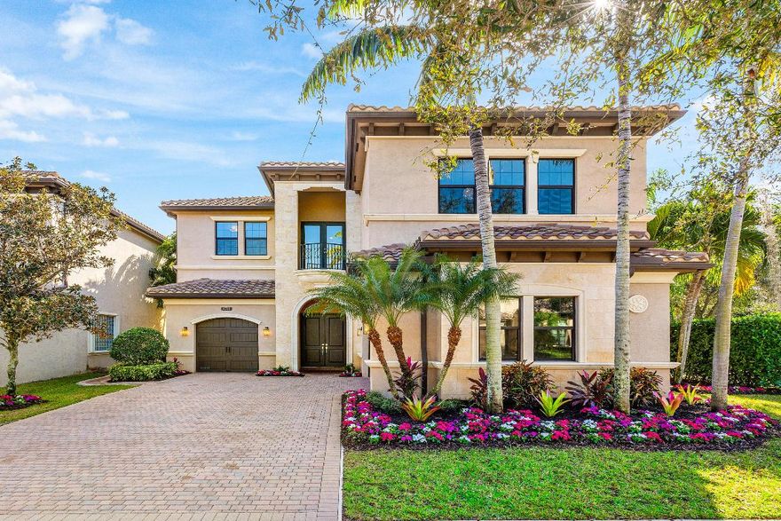 This exquisite ultra luxury estate sets a new benchmark for refined living in the exclusive community of The Bridges. Situated on a nearly quarter acre lot, the fully remodeled masterpiece showcases impeccable craftsmanship and sophisticated design throughout. The stunning kitchen features Taj Mahal countertops, professional grade Viking appliances, and custom lighting, serving as both a culinary and entertaining centerpiece. Additional highlights include new flooring, closets, spa inspired bathrooms, a custom wet bar, and an elaborate entertainment center. A private office, spacious upstairs loft, impact glass, full house generator, epoxy garage floors, and a newly tiled pool complete this truly turnkey estate.