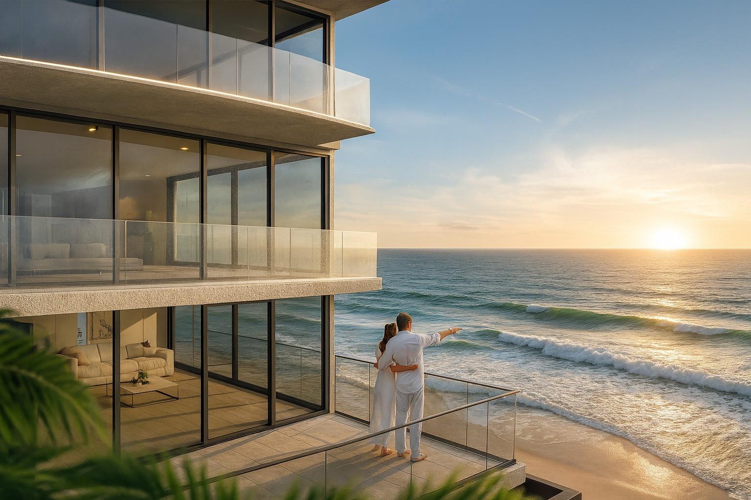 Eturna Beachside introduces a new brand of luxury living on Hollywood Beach—7-story boutique on the ocean side of A1A with just 36 modern residences. Minimalist architecture, refined finishes, floor-to-ceiling impact windows and sliding doors, and light-filled layouts with private balconies. Amenities: sun-drenched pool deck, fitness center, front-desk concierge, and beach service access. Choose 1-2BR condos or 3-4BR two-story villas with ocean & Intracoastal views. Steps to the sand and the Hollywood Boardwalk; minutes to Aventura, Fort Lauderdale & FLL. Pet-friendly. Only 20% down! Completion in 2025. Schedule your hard-hat tour. *Renderings for illustration purposes only, actual building may vary.