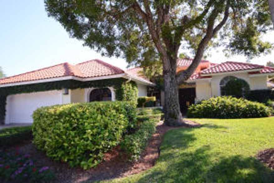 123 Echo Lane is a charming 3 bedroom, 3.1 bath home located on a quiet cul-de-sac. Enter this immaculate home through double doors to the formal living and dining rooms with views of the tropical pool/spa and 16th fairway of the Nicklaus Signature course. Exquisite finishes include hand-scraped hardwood floors, crown moldings, solid wood doors, high ceiling with recessed lighting. The open kitchen boasts custom cabinetry, granite, top of the line stainless appliance and a breakfast nook. The large master suite has a sitting area and spa bath with jetted tub and large shower, dual sinks, flooded in light by the skylight above.  Two guest suites both enjoy private baths. A cabana bath leads to the heated pool/spa & outdoor shower. The covered and screened lanai is perfect for Florida living