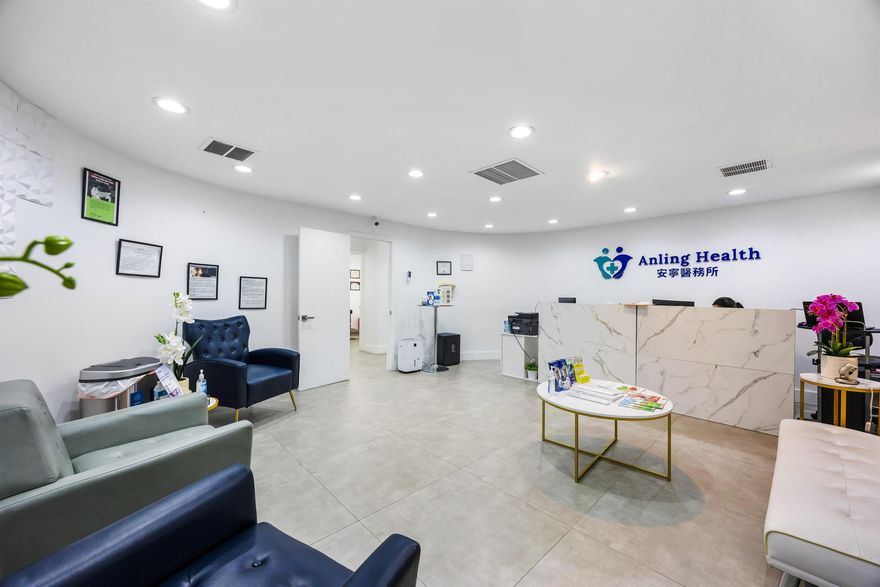Take advantage of this incredible opportunity to lease an extremely spacious medical/office space in the heart of Plantation!This gorgeously designed suite features a modern & spacious lobby/reception area, 7 private offices, and a 2 private restrooms, 1 which is ADA approved--all within a professional, and efficient layout. The space is wheelchair accessible, filled with abundant natural light, and offers a bright, modern atmosphere that promotes comfort and professionalism.Ideal for healthcare professionals, specialists, or general office users, this suite is well-suited for medical consultations, therapy sessions, administrative tasks, or any practice that values functionality and client comfort.