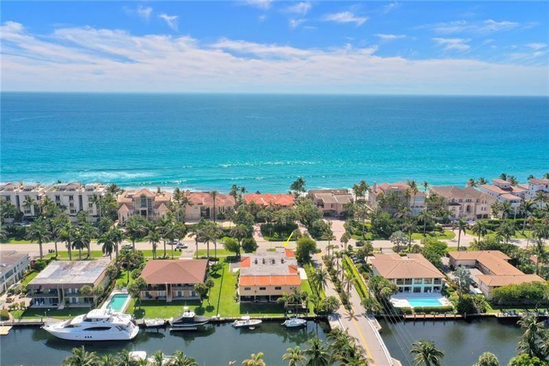 Nicely updated, Waterfront 3-bed town house for rent in exclusive Highland Beach. This home is extremely bright. Walk in to stunning updates and water views. Covered patio off the living room makes the perfect BBQ spot or sit and sip your morning cup of coffee. All bedrooms are located upstairs. Master bedroom over looks the canal and features vaulted ceilings, walk in closet and En suite bathroom. Two additional bedrooms on the opposite side of the hallway, one has an East facing balcony. Washer and dryer upstairs for convenience. Steps to the sand and private beach access. Wonderful location right in the middle of downtown Boca and Delray.