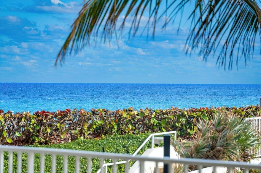 This gorgeous property could be in Architectural Digest! This spectacular 2 bedroom/2.5 bath residence has been completely redesigned with the utmost care and quality. The moment you step into this gracious Island home you feel relaxed and welcome by the open floor plan and spectacular finishes and lovely views. Experience the feel of living in a luxurious beach house when you access the pool and beach from your own private staircase. Sloan's Curve is regarded as the premier oceanfront residence on South Ocean Blvd with the finest amenities which include 24/7 gated entry and doormen, a New Fitness Facility, 6 Har-Tru Tennis Courts & Pro Shop.