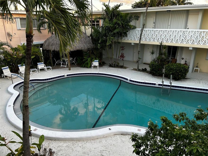 Wonderful furnished seasonal rental in sought after Lauderdale By The Sea. This quaint rental is walking distance to the beach and available November 2025 with a minimum of three months. This Unit is a 1/1 on the first floor with pool view in a 55+ complex. Walking distance to Publix, CVS, Community center, park, restaurants and Downtown Lauderdale By The Sea.