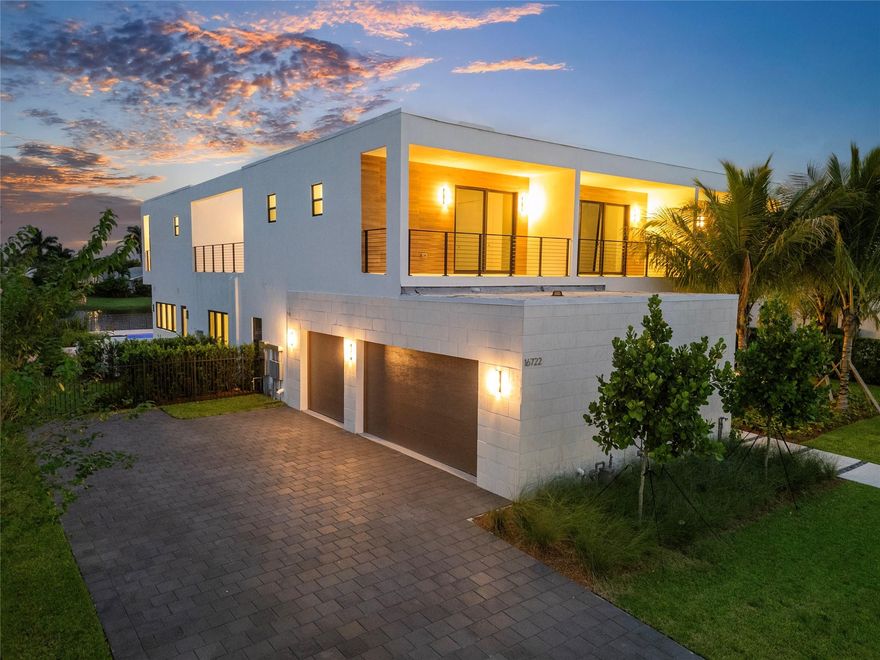 Welcome Home! This incredible house offers a range of desirable features. The exterior boasts a modern architectural design and lush landscaping that creates an inviting atmosphere. Ample parking is available, and the entryway is spacious and welcoming. The interior layout is thoughtfully designed, with a spacious feel throughout. Natural light floods the home, creating a bright and airy ambiance. The primary bedroom is generously sized, and the home includes a total of 5 bedrooms and 9.5 bathrooms. The living spaces feature a seamless indoor-outdoor flow, with expansive windows that provide views of the property's inviting pool area. The modern design elements and abundant natural light contribute to an overall sense of openness and sophistication.