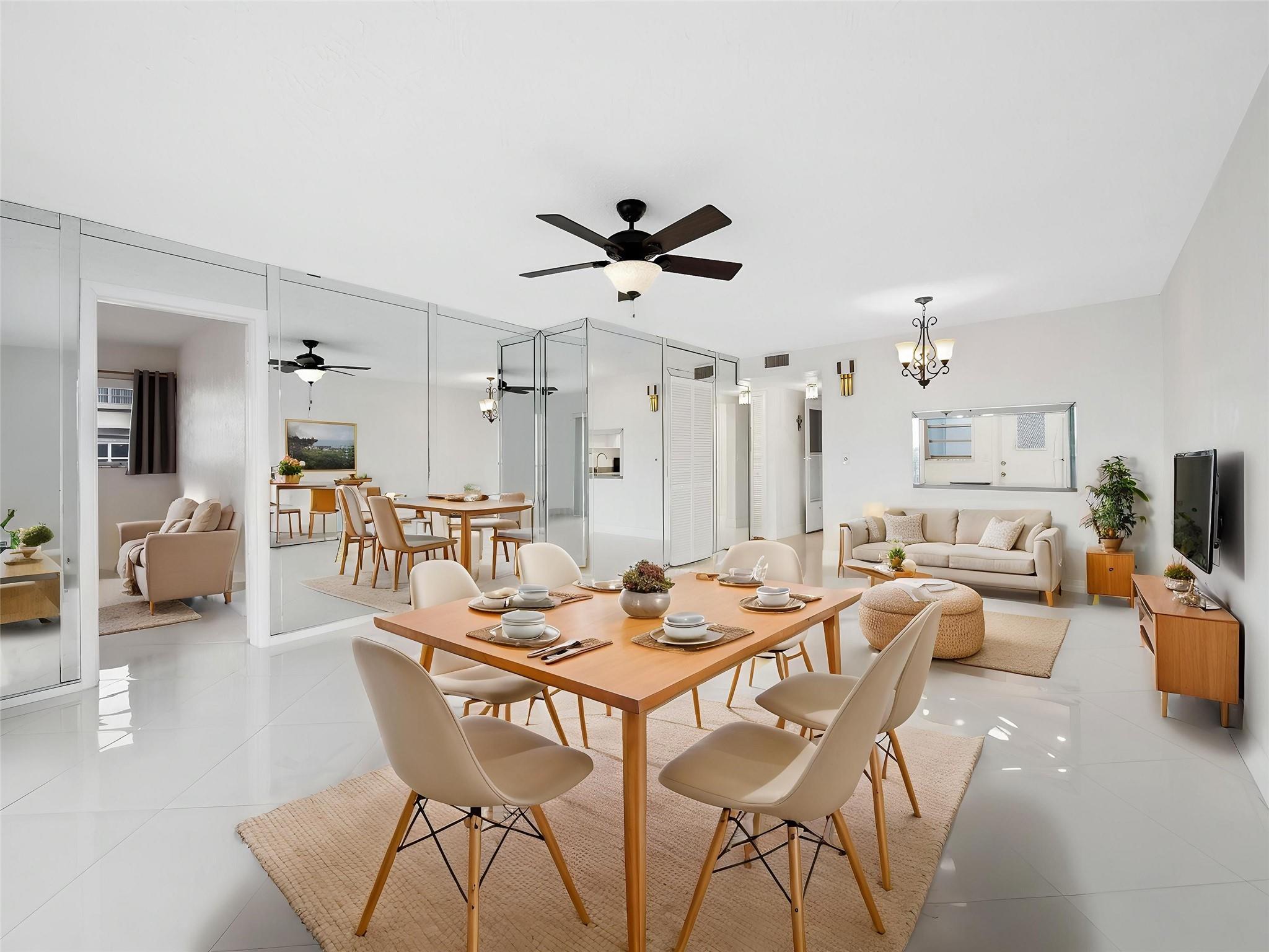 Spacious and stylish 2BR/2BA corner condo in one of Hallandale’s most desirable 55+ communities! This beautifully updated unit features sleek tile flooring, modern bathrooms, and abundant closet space. Enjoy the unbeatable location—across from Gulfstream Racetrack & Casino, just 10 minutes to the beach, and close to Aventura Mall, dining, supermarkets, and top medical facilities. Whether for year-round living or a seasonal escape, this condo offers the perfect South Florida lifestyle.