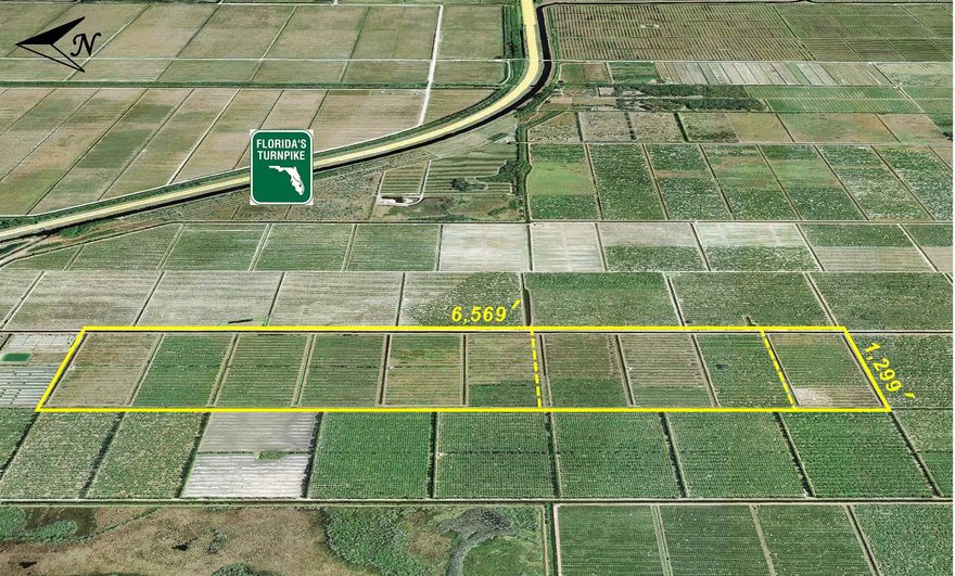 3 contiguous parcels totaling 196ac. Approximately 14% in citrus production. Double-bed rows, 3 Diesel pumps, Microjet irrigation. Ag-Exempt taxes on citrus production blocks. Located within the Orange Avenue Citrus Growers Association management area. Association provides water management & road maintenance at $115/ac annually. 
> Please see our BROCHURE <