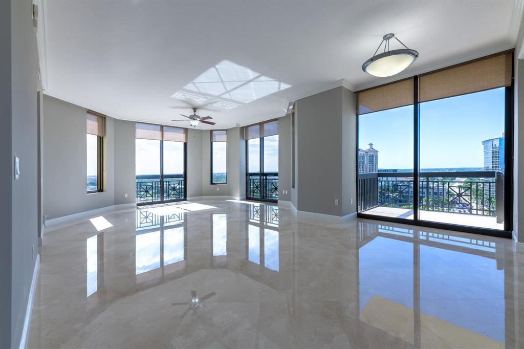 Beautiful move-in ready 2 bedroom, 2 bath condo in Two City Plaza ready for immediate occupancy. Corner unit with expansive city views to the south and west. One parking space and storage unit included. Full service building with valet parking, concierge and first class amenities.