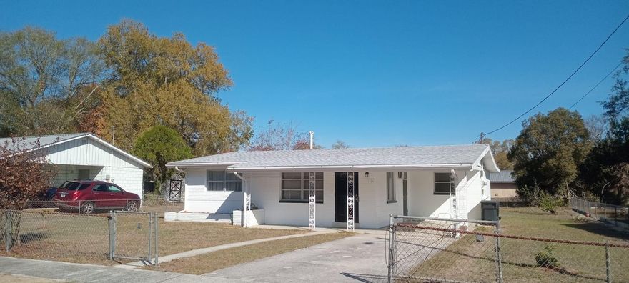 Move right into this spacious charming ranch-style home featuring a spacious 2-bedroom, 2- full bathroom layout plus a versatile bonus room—perfect for a third bedroom or home office. Enjoy a bright, flowing floor plan with brand-new appliances and easy-to-maintain tile flooring throughout. The property includes a covered carport and a fully fenced backyard, offering excellent privacy for outdoor relaxation. Don't miss this clean, versatile space! move-in ready. Property is offered for rent in As-Is condition.