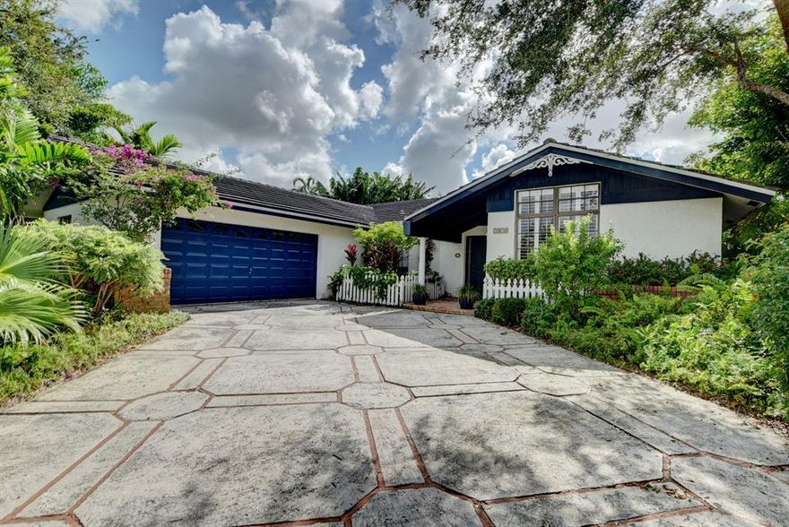 First time available on the market! Custom built home designed by owner/architect. This lovely home has been designed and maintained by the original owners with tender loving care.  Located in Central Boca Raton within walking distance to places of worship. Unique features include brick exterior planters and foyer accent wall, vaulted window ceilings in living room and family room, French door pantries, hall niches, gorgeous pool/patio area, and large master shower with cabana access. Possibility to change current floor plan to accommodate two additional bedrooms and one additional bathroom. A/C 2019, Roof 2003.