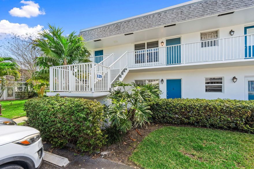 "Experience effortless Florida living in this beautifully updated 2nd-floor corner unit, perfectly situated steps away from the Village 7 Clubhouse. This move-in-ready 2-bedroom, 2-bathroom condo features new wood-laminate flooring throughout & a fully renovated kitchen equipped with newer appliances except refrigerator. Bathrooms have been tastefully updated, guest bathroom has been updated, master bathroom updated minus the shower.  Upgrades provide peace of mind and comfort, including a brand-new water heater, newer ceiling fans, and lighting fixtures. As a corner residence, this home enjoys extra natural light and a private feel. Residents benefit from a dedicated storage unit located within the shared laundry room just down the hall.  Located close to beaches & shopping.