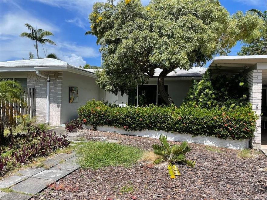 First time on the market in over 50 years , Mid-Century Modern Jewel. Excellent location, very large lot at over 10,000 s.f.  Pretty much original condition with the exception of hurricane impact windows.  Beautiful terrazzo floors throughout. Plenty of room for a pool.