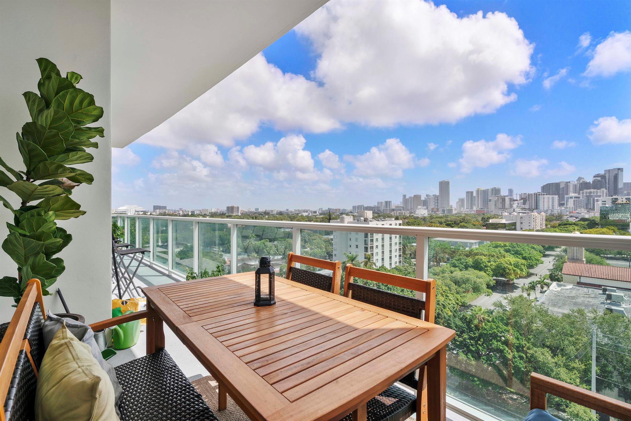 Amaazing opportunity to own income producing updated unit in NORDICA condo in the desirable The Roads. Welcome to Unit 807 at the prestigious Nordica Condo in Miami's coveted The Roads neighborhood. This immaculate 2-bed, 2-bath residence spans 1,021 sq ft of refined living space, built in 2007. Featuring an open-concept layout, your home begins the moment you walk through the door--modern kitchen, and walls of windows frame the endless city and bay views adn wrap around balcony.Step onto your oversized private balcony and take in panoramic vistas of Downtown Miami and Key Biscayne--the perfect backdrop for morning coffee or evening relaxation.A/C replaced 2023, Water Heater 2025