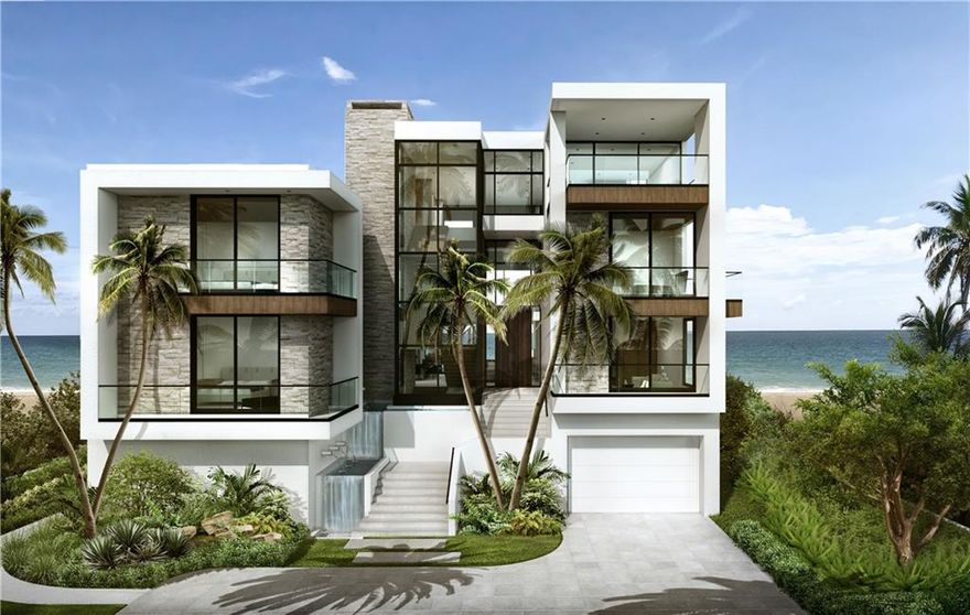 An exciting and inspired residence incorporating the latest in quality coastal modern design that showcases outstanding views while maximizing indoor/outdoor entertainment is planned for this prime Hillsboro Mile location! Hillsboro Mile, also known as Millionaire or Florida's Magnificent Mile, has approximately 60 residences on the 3.2 mile barrier island. This location offers both private ocean front & intracoastal deepwater dockage. Whatever your personal definition of luxurious this is an amazing opportunity to own the ultimate beach house.Currently under construction, this 6BR | 7.2 Bath | 4 Car residence is anticipated to be completed in late 2023/early 2024.