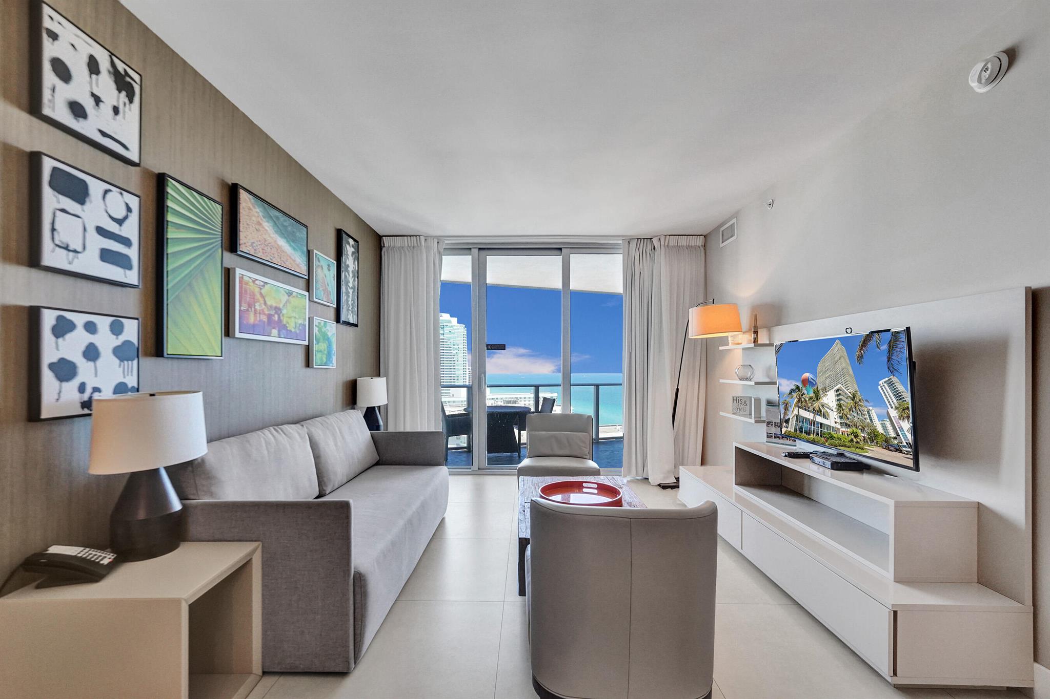 *BRING ALL OFFERS** PRICED TO SELL ! ! AIRBNB CASH COW !!! Turnkey investment opportunity at Hyde Resort & Residences in Hollywood Beach! This oceanfront 1-bedroom condo allows short-term rentals, making it perfect for Airbnb investors. Enjoy breathtaking ocean views from your private balcony and a fully furnished, modern interior with high-end finishes. The resort-style amenities include two infinity-edge pools, a state-of-the-art fitness center, a full-service spa, beach service, on-site dining, and valet parking. Located in the heart of Hollywood Beach, you're just minutes from fine dining, shopping, and entertainment. No rental restrictions--maximize your income with short-term rentals. Don't miss this prime beachfront investment!