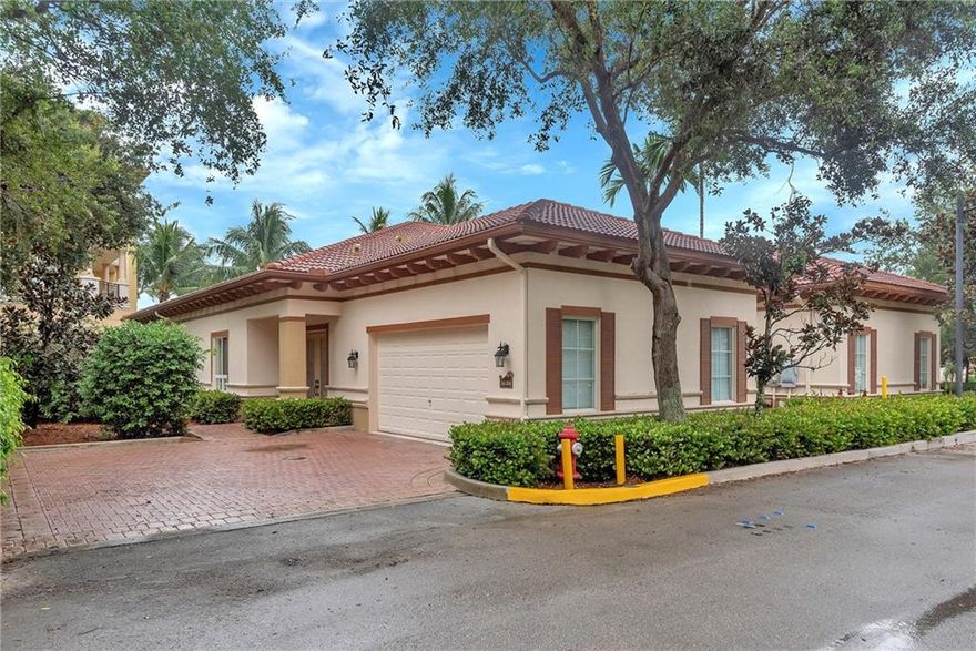 Spectacular two bedroom/ den and two and one half bathroom villa is absolutely gorgeous with private driveway. Best location overlooking the lake and fountain with short walk to clubhouse.   It's open and bright with a large living area, split floor plan, porcelain tile floors in the living areas. The newly renovated kitchen features granite counters, wood cabinets, stainless steel appliances, and a huge island.  Amenities include cable tv, internet, $180/quarter onsite restaurant credit, heated pool, day spa, fitness center and classes, dining areas, bar/lounge, library, card rooms, and various scheduled events. Must see!