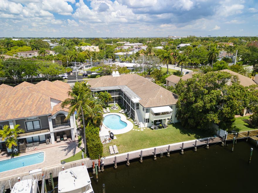A charming 2 bed, 2 bath condo in south Coral Ridge. This condo is located in a small, unique and cozy building on the water with an awesome pool and beautiful dock. New A/C, new electrical panel and outlets, new  porcelain tile floor/baseboards, new plumbing, new vanity, tub and newly painted interior. The location is primo for relaxing on the dock or to take a dip in the heated pool. Only 10 units in this 2 story building. The Hampton East is an extremely serene setting that creates a tranquil waterfront paradise. The dock is available for one overnight stay but no long term docking. The added value of no fixed bridges with direct access to the intracoastal is exceptional. No pets except with valid ESA documents. No renting of units per the HOA R&R's. Come visit your new home!  Easy to find, 3 blocks north of Sunrise Blvd on the right (east) side of Bayview. Please park in space 1C. Use GPS.
