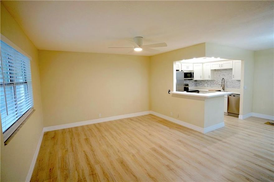 MUST SEE this completely redone ground floor unit! All new SS appliances inc dishwasher and xtra storage. NEW wall to ceiling tiled baths and glass shower. New kitchen soft close cabs, quartz countertops. Enclosed patio with own AC. Beautifully well maintained condo. Move-in ready, light and bright! Open and airy Floor Plan. Perfect for entertaining. Kings Point is a highly sought after 55+ community with lots of amenities and ideal location to downtown Delray Beach, Shopping and Restaurants.$1800 Mandatory Capital Contribution to Kings Point Golf and Country Club. PRICED FOR QUICK SALE!