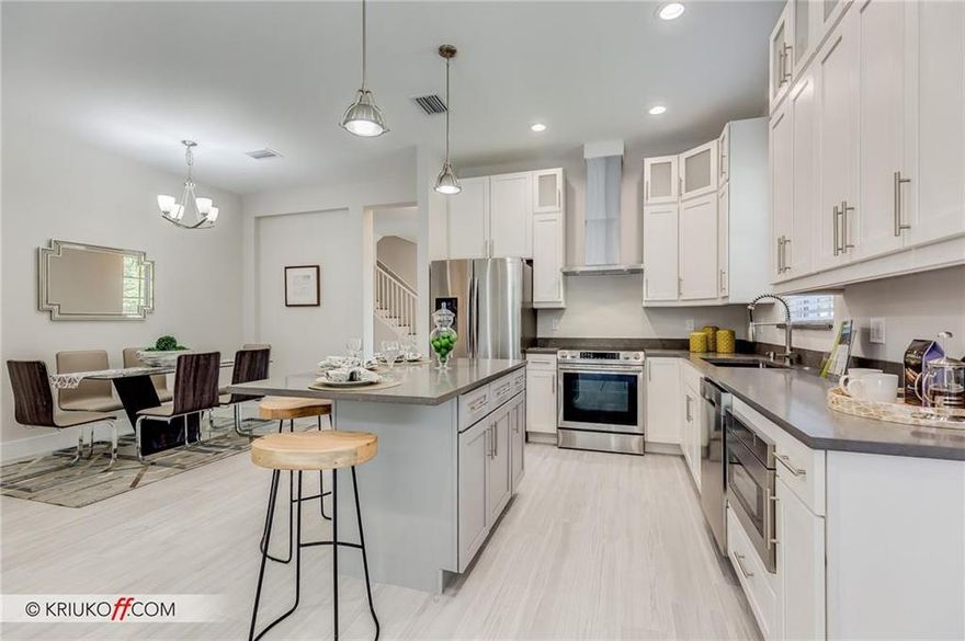 ***Located in a prime neighborhood, Only a few minutes to downtown Las Olas.***Live in this beautiful townhouse, in a private community of only 8 units. Modern Luxury Key West Style with lush landscape: 3 bed, 2.5 baths, 2 car garage. Fenced yard. High Ceiling, Master suite with 2 walk-in-closets, open floorplan. 1st floor. tile & 2 floor hardwood. quartz countertops, modern kitchen, Walk to local park with playground with tennis Basketball courts. Minutes to I95.