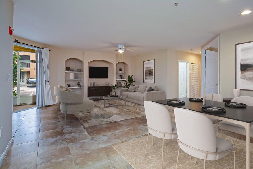 Enjoy the best of Vero Beach living in this 3 bed, 2 bath first floor home located just minutes from the Indian River Lagoon. This gated community offers security and resort-style amenities including a pool, clubhouse, fitness center, and tennis courts. Inside, you'll find tile floors throughout, a spacious master suite with dual vanities and a large walk-in closet, plus a full laundry room for convenience. Relax on the screened lanai and enjoy the coastal breeze. Close to shopping, dining, the beach, and Vero Beach Regional Airport.